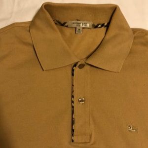 Burberry Tan Polo Size M